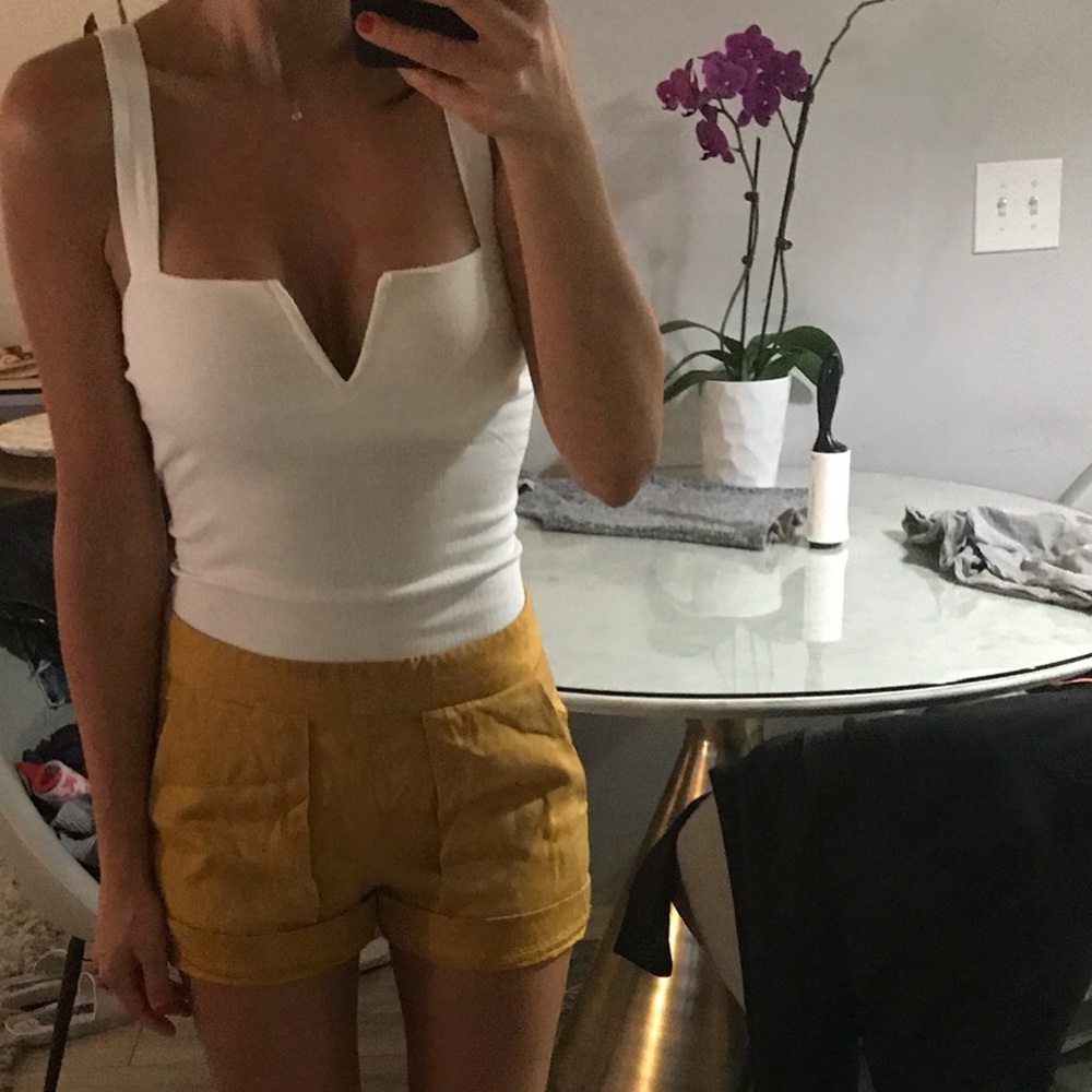 Zara gold resort shorts
